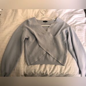 Dynamite Baby Blue Wrap Around Long Sleeve